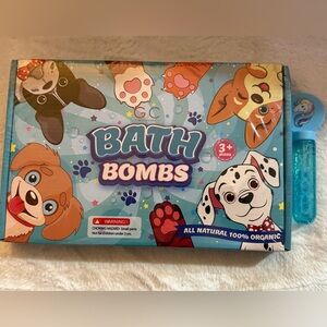 New 12 Kids Bath Bombs Paws with Toys Stickers and Unicorn Bubbles